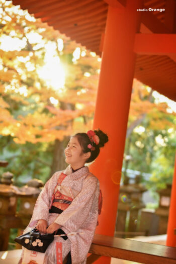 奈良市春日大社　七五三出張撮影写真　7歳女の子