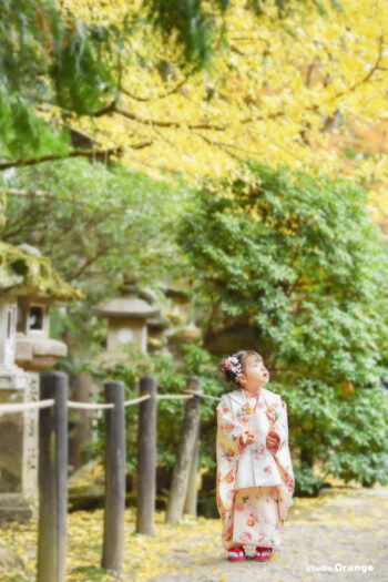 奈良市春日大社　七五三出張撮影写真　3歳女の子