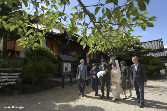 帯解寺でお宮参りの出張撮影