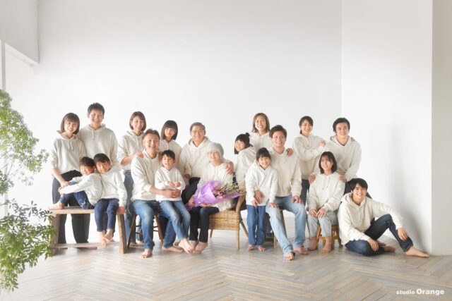 母の日　家族撮影　長寿　奈良市　写真館　フォトスタジオ