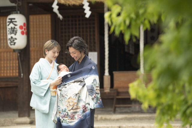 菅原天満宮でお宮参り出張撮影