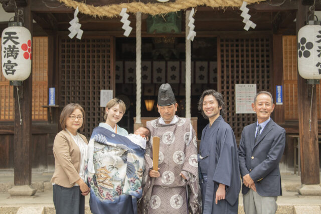 菅原天満宮でお宮参り出張撮影