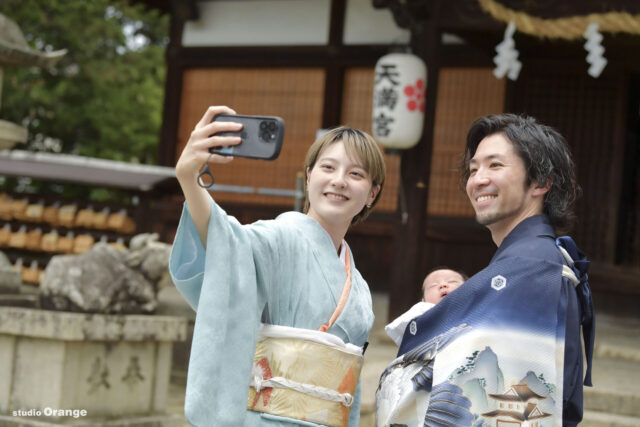 菅原天満宮でお宮参り出張撮影