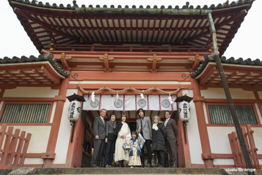 奈良市手向山八幡宮　七五三出張写真撮影　5歳男の子