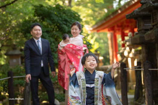 春日大社　七五三写真撮影　お宮参り出張撮影