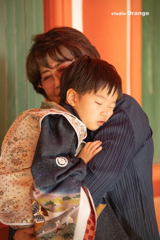 春日大社　七五三ロケーションフォト撮影　出張写真撮影　3歳男の子