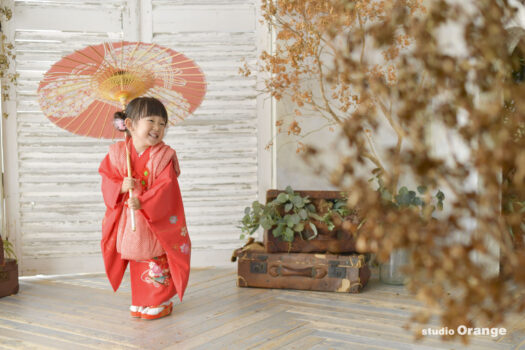 奈良県　奈良市　写真　写真館　フォトスタジオオレンジ　七五三　兄妹　バースデー　バースデーフォト　成人式　成人式前撮り　