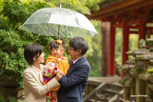 春日大社　七五三出張撮影写真　3歳女の子