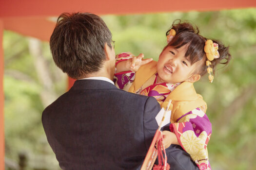 春日大社　七五三出張撮影写真　3歳女の子