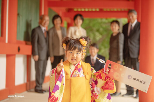 春日大社　七五三出張撮影写真　3歳女の子