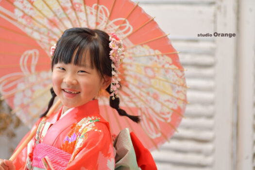 奈良県　奈良市　写真　写真館　フォトスタジオオレンジ　七五三　兄妹　バースデー　バースデーフォト　成人式　成人式前撮り　お宮参り　