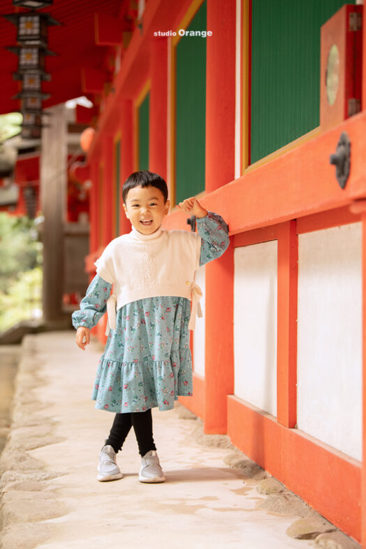 石上神宮　七五三出張写真撮影　7歳女の子