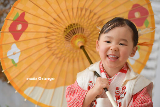 奈良県　奈良市　写真　写真館　フォトスタジオオレンジ　七五三　兄妹　バースデー　バースデーフォト　成人式　成人式前撮り　お宮参り　