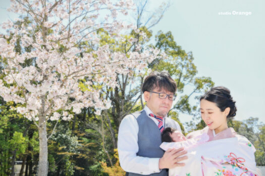 奈良出張写真撮影　春日大社お宮参り　桜